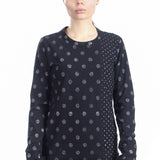 Y's Yohji Yamamoto Damen Avantgarde Langarmshirt schwarz