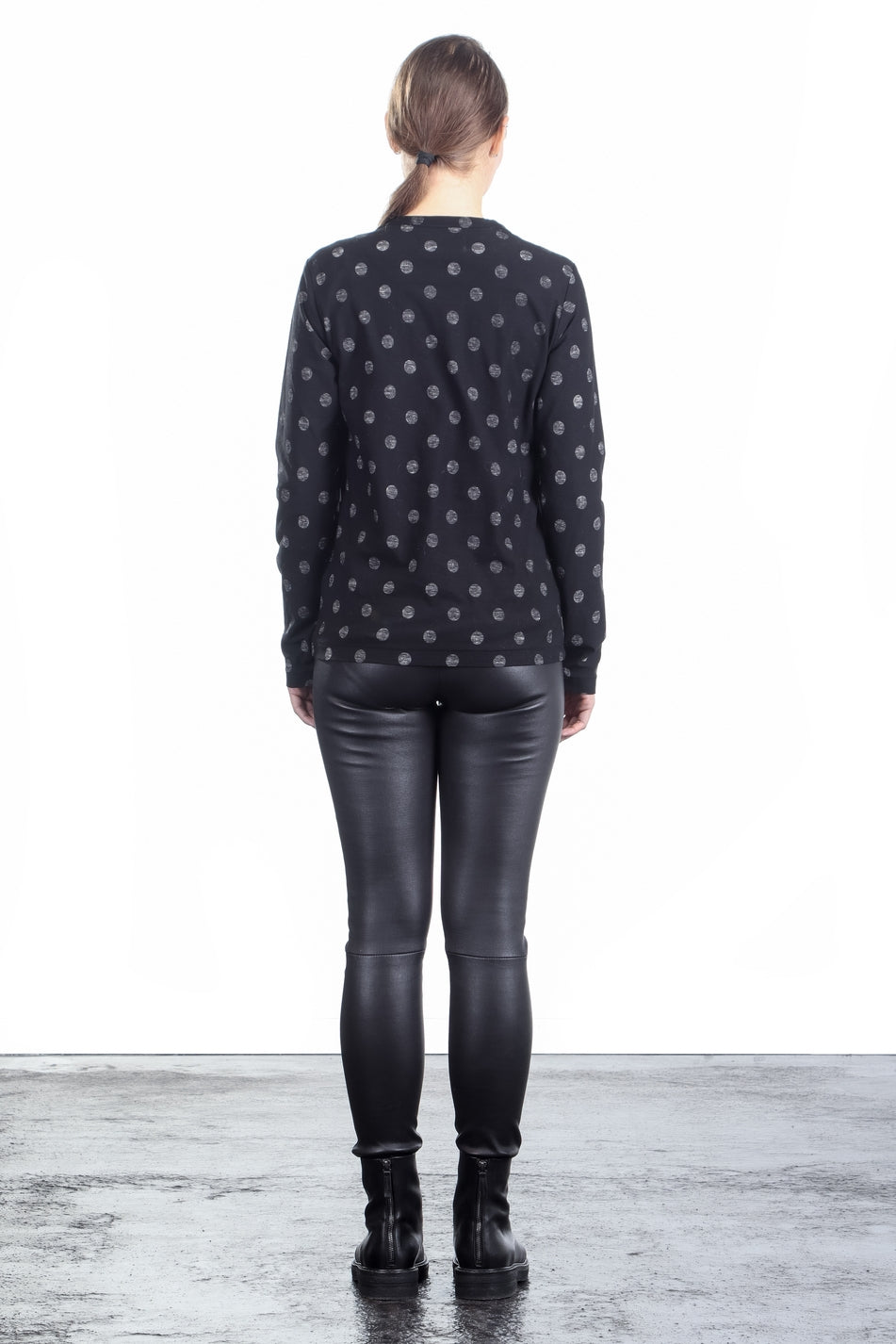 Y's Yohji Yamamoto Damen Avantgarde Langarmshirt schwarz