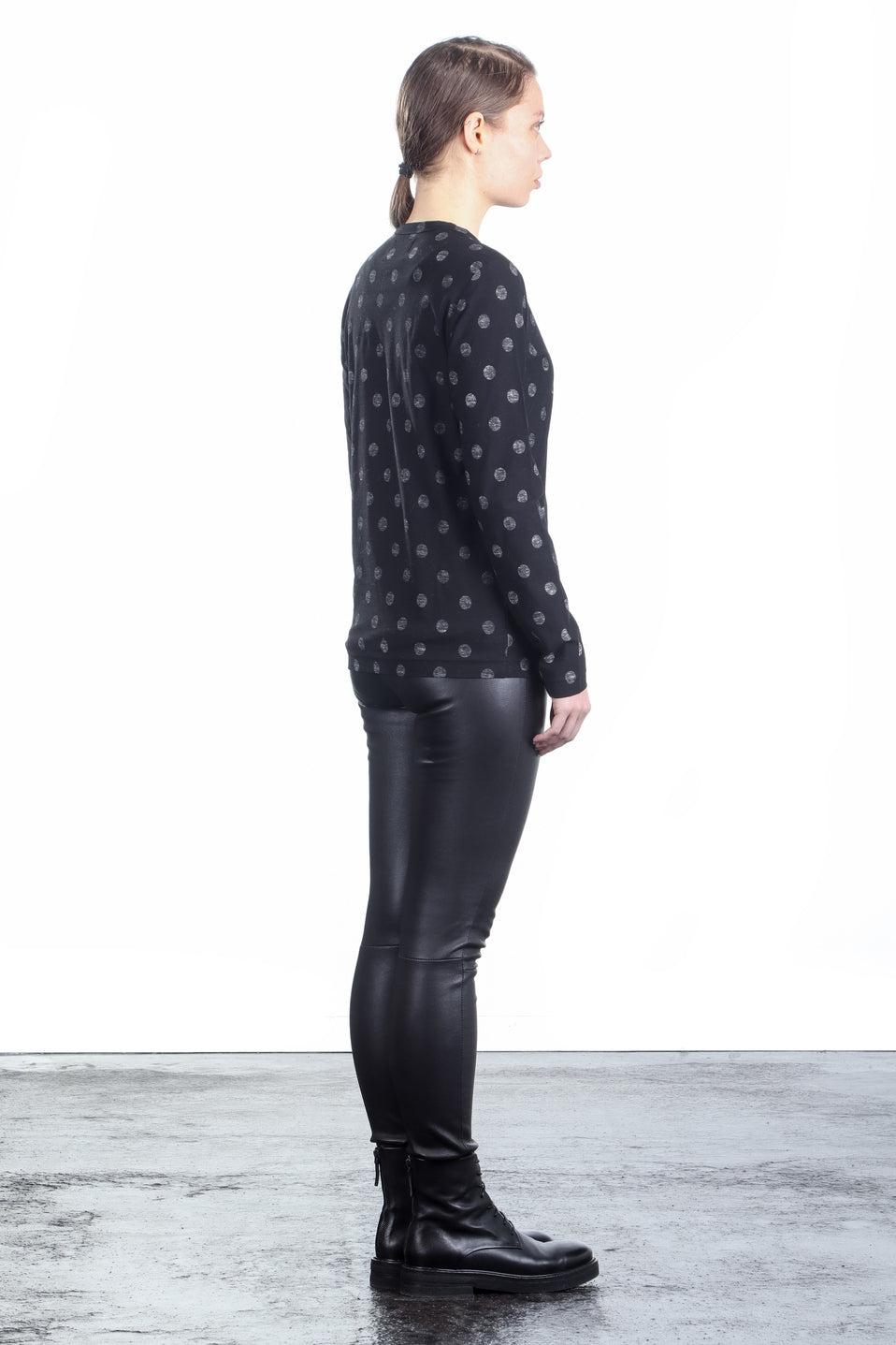 Y's Yohji Yamamoto Damen Avantgarde Langarmshirt schwarz