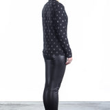 Y's Yohji Yamamoto Damen Avantgarde Langarmshirt schwarz