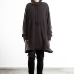 Rundholz Damen Strick Tunika oversized dunkelbraun