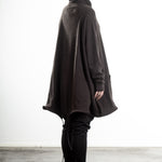 Rundholz Damen Strick Tunika oversized dunkelbraun