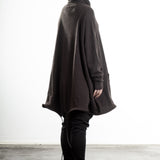 Rundholz Damen Strick Tunika oversized dunkelbraun