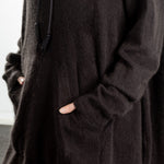 Rundholz Damen Strick Tunika oversized dunkelbraun