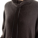 Rundholz Damen Strick Tunika oversized dunkelbraun