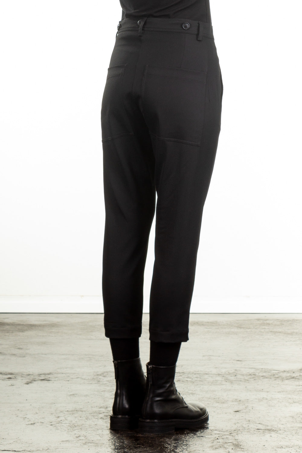 Rundholz Damen Avantgarde Taillenhose schwarz