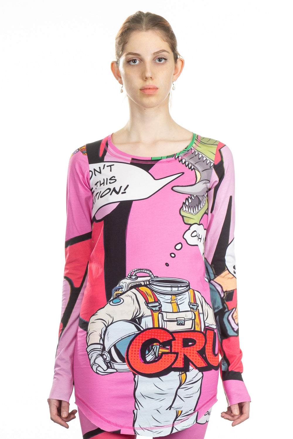 Rundholz Damen  Langarmshirt multicolour comic