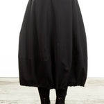 Rundholz Damen Midirock schwarz
