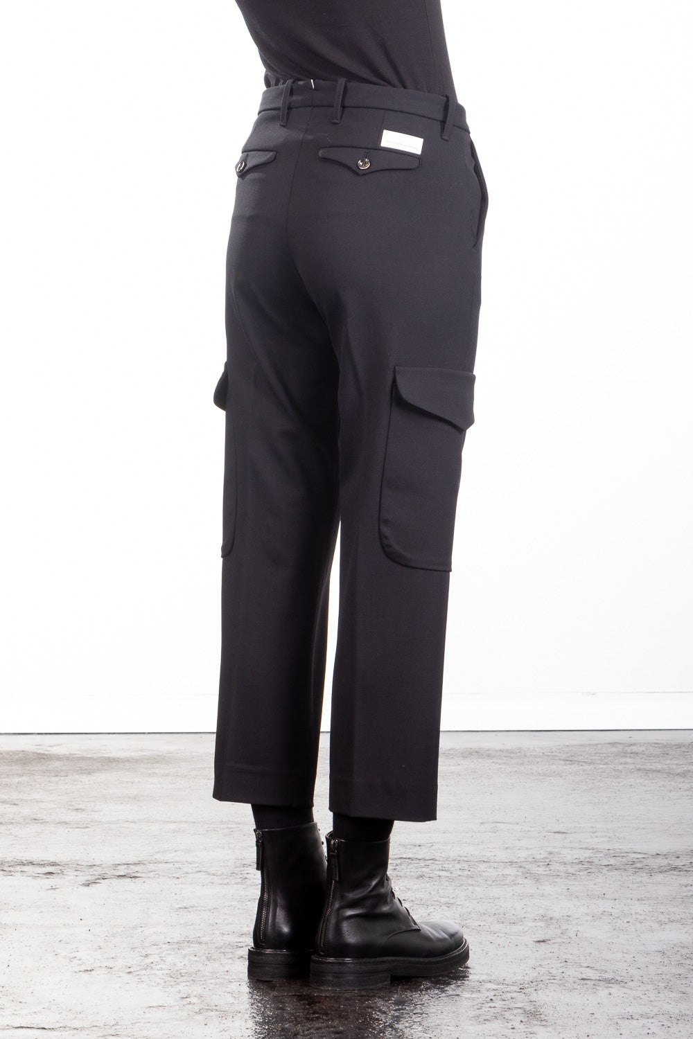 Nine In The Morning Damen 7/8 Chino Cargohose Roby black