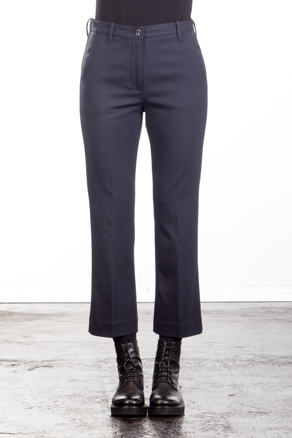 Nine In The Morning Damen 7/8 Hose Magda navy