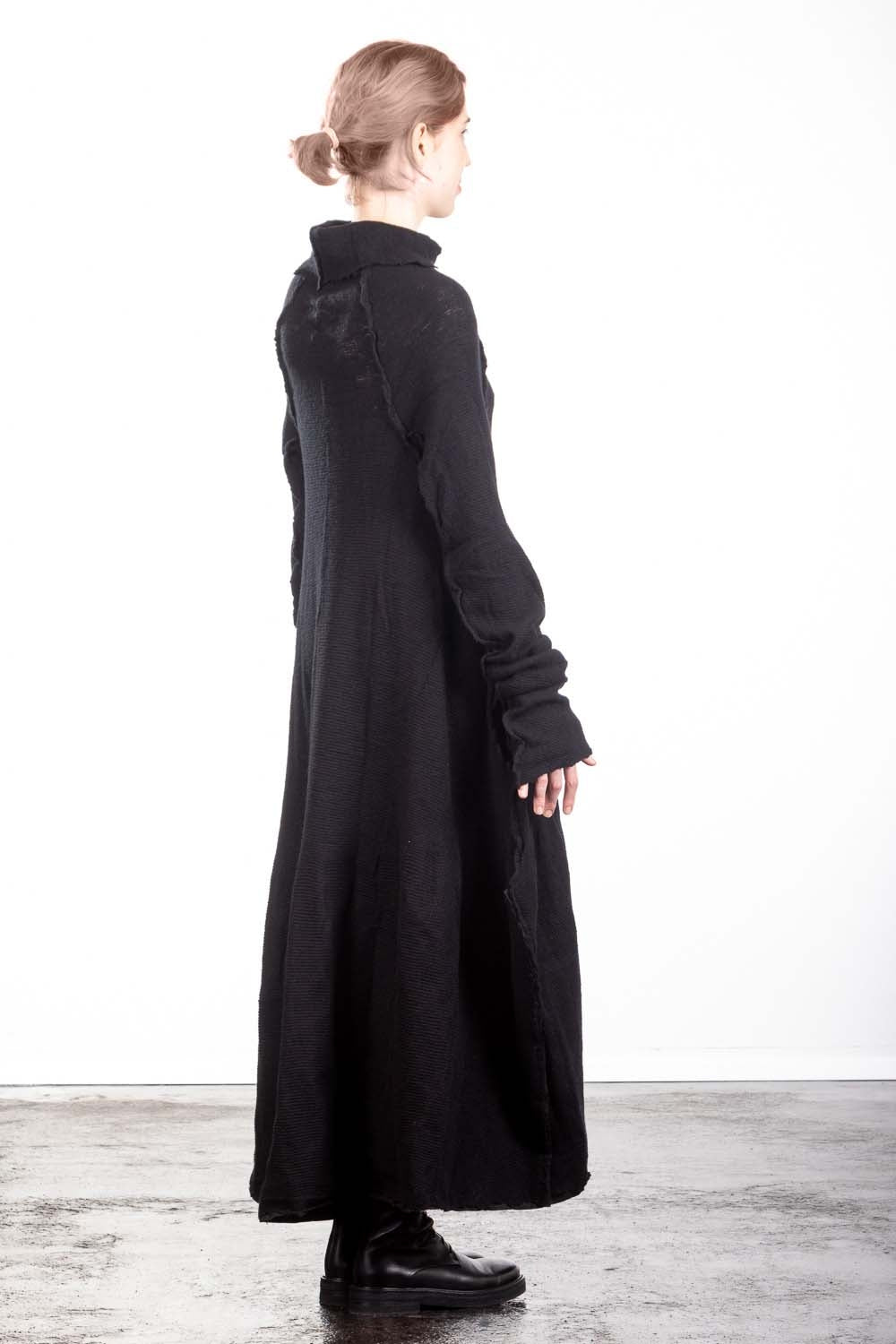 Rundholz DIP Damen Strickkleid Avantgarde schwarz