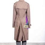 Rundholz Damen Avantgarde Trenchcoat Comicprint