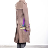Rundholz Damen Avantgarde Trenchcoat Comicprint