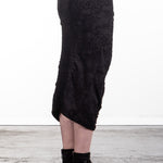 Rundholz Damen Midirock schwarz