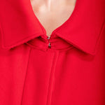 Rundholz Damen Mantel oversized rot