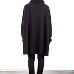 Rundholz DIP Damen OVERSIZED Sweatkleid   schwarz