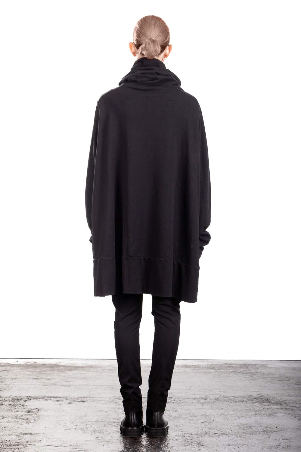 Rundholz DIP Damen OVERSIZED Sweatkleid   schwarz
