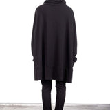 Rundholz DIP Damen OVERSIZED Sweatkleid   schwarz