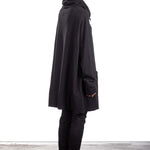 Rundholz DIP Damen OVERSIZED Sweatkleid   schwarz