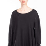 Rundholz DIP Damen OVERSIZED Kleid  schwarz