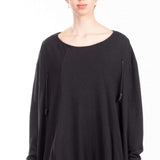 Rundholz DIP Damen OVERSIZED Kleid  schwarz