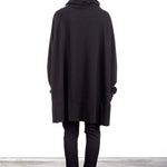 Rundholz DIP Damen OVERSIZED Kleid  schwarz