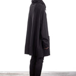 Rundholz DIP Damen OVERSIZED Kleid  schwarz