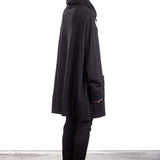 Rundholz DIP Damen OVERSIZED Kleid  schwarz