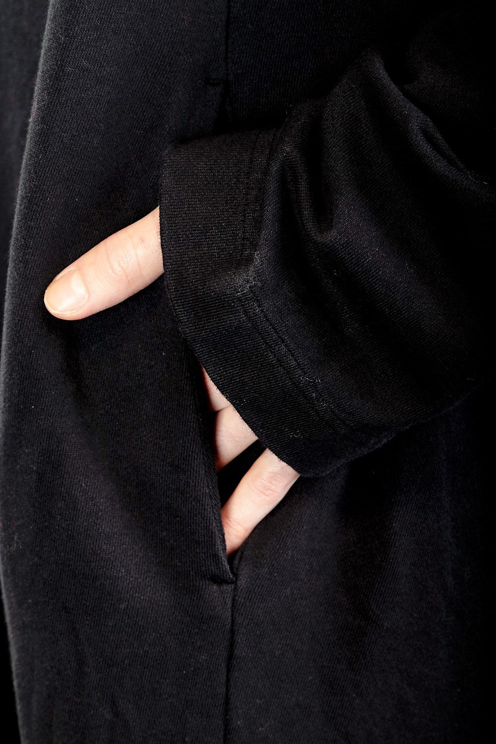 Rundholz DIP Damen OVERSIZED Kleid  schwarz