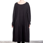 Rundholz DIP Damen OVERSIZED Kleid  schwarz
