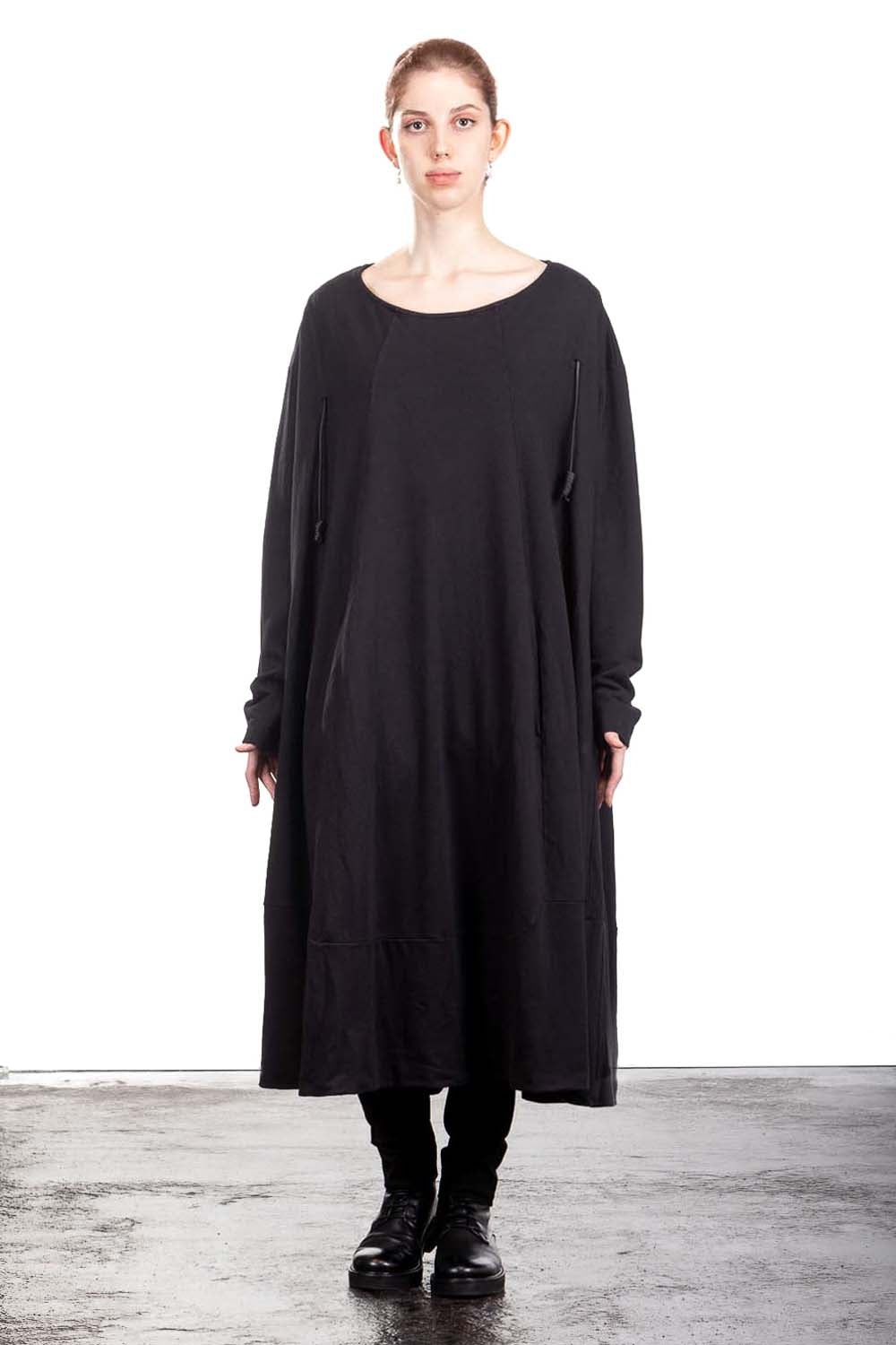 Rundholz DIP Damen OVERSIZED Kleid  schwarz