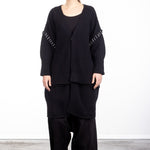 Y`s Yohji Yamamoto Damen Strick Cardigan Oversized schwarz