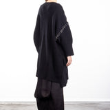 Y`s Yohji Yamamoto Damen Strick Cardigan Oversized schwarz