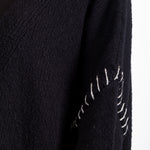 Y`s Yohji Yamamoto Damen Strick Cardigan Oversized schwarz