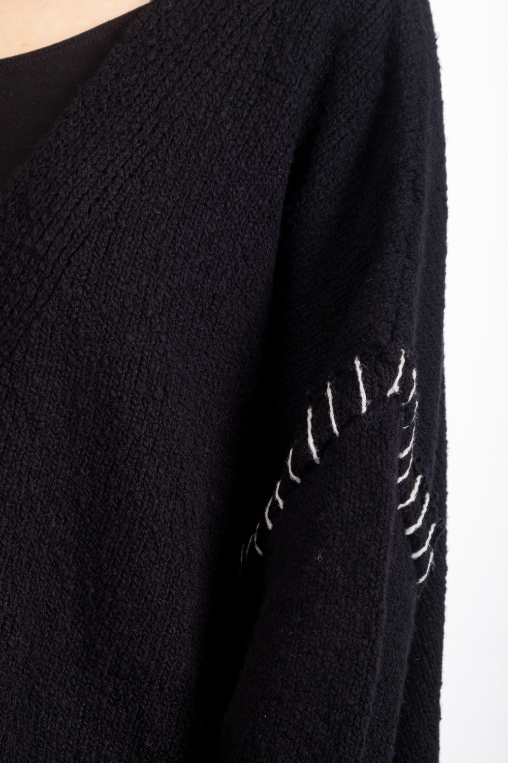 Y`s Yohji Yamamoto Damen Strick Cardigan Oversized schwarz