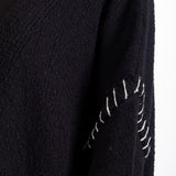 Y`s Yohji Yamamoto Damen Strick Cardigan Oversized schwarz