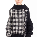 Y`s Yohji Yamamoto Damen Strick Pullover Oversized schwarz