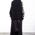 Y`s Yohji Yamamoto Damen Strick Pullover Oversized schwarz