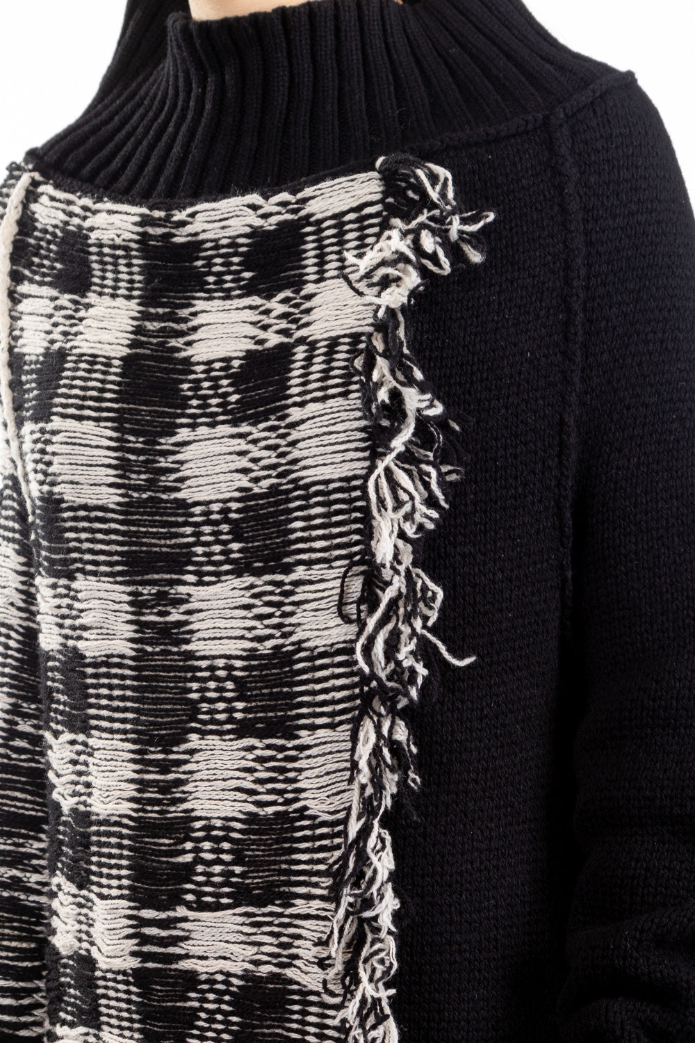 Y`s Yohji Yamamoto Damen Strick Pullover Oversized schwarz