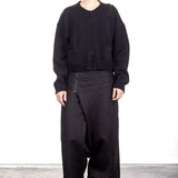 Yohji Yamamoto Damen Strick Cardigan schwarz