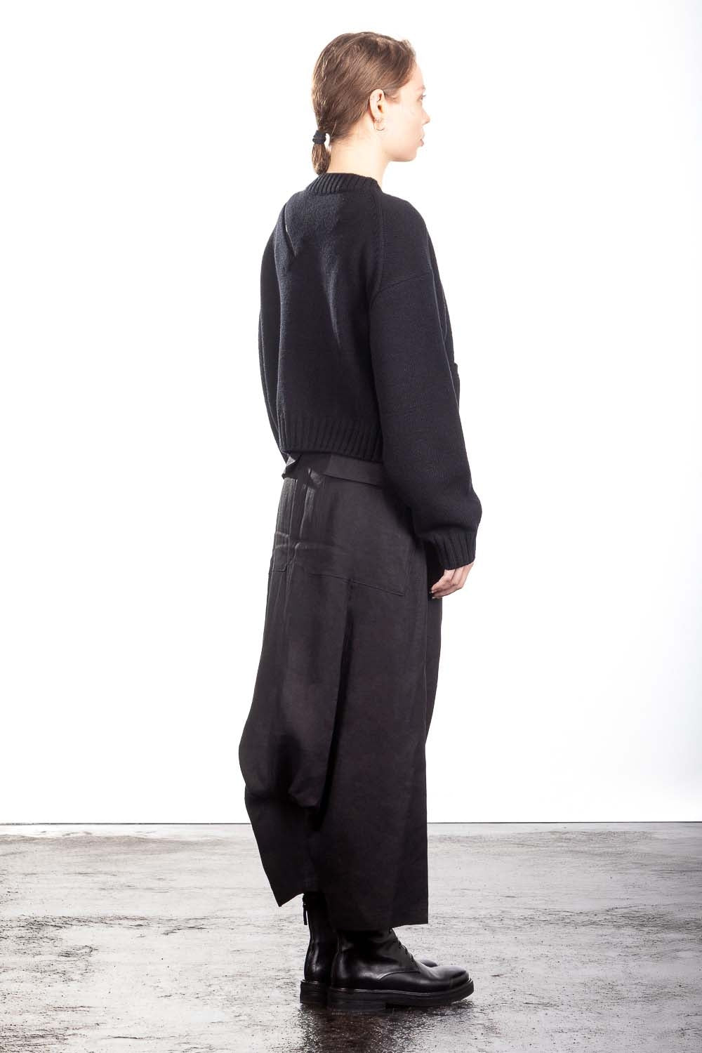 Yohji Yamamoto Damen Strick Cardigan schwarz