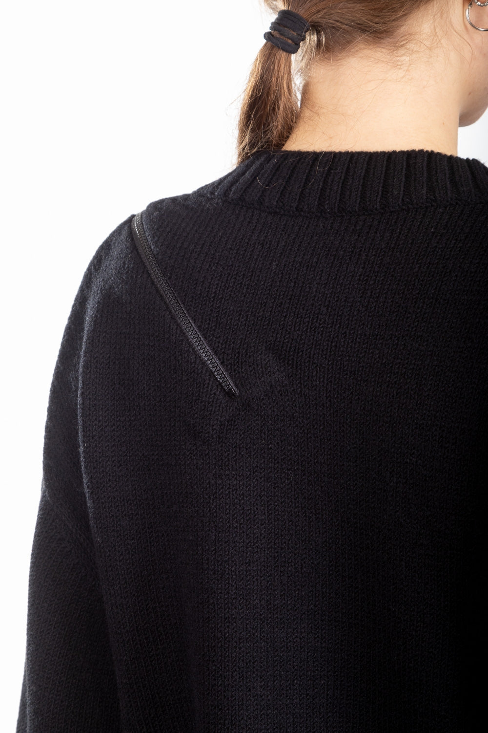 Yohji Yamamoto Damen Strick Cardigan schwarz
