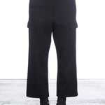 Rundholz Damen 7/8 Jersey Hose Schwarz
