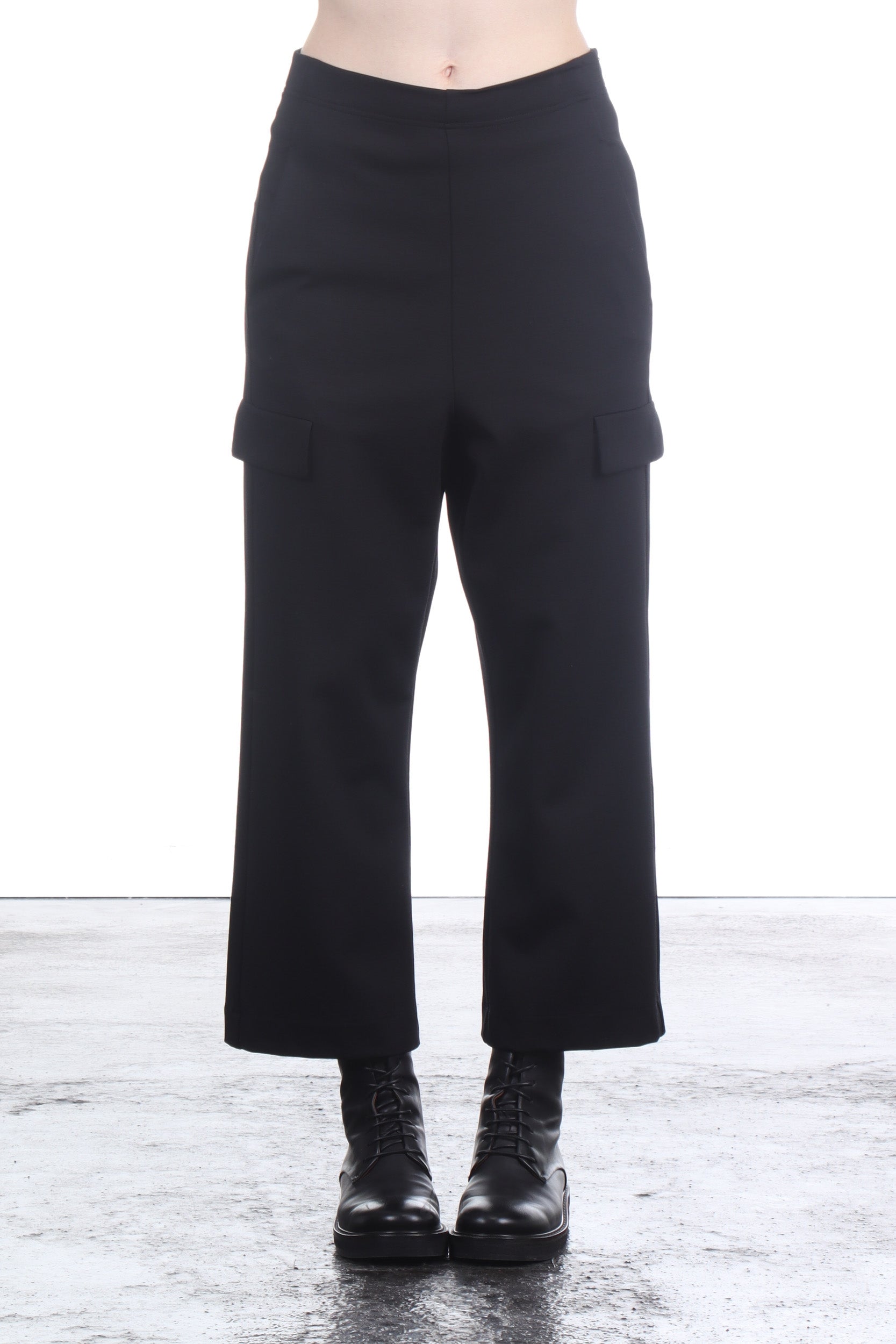 Rundholz Damen 7/8 Jersey Hose Schwarz