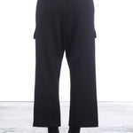 Rundholz Damen 7/8 Jersey Hose Schwarz