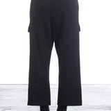Rundholz Damen 7/8 Jersey Hose Schwarz