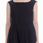 Rundholz Damen Kleid mit Ballonrock schwarz