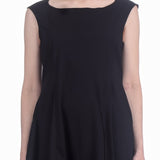 Rundholz Damen Kleid mit Ballonrock schwarz