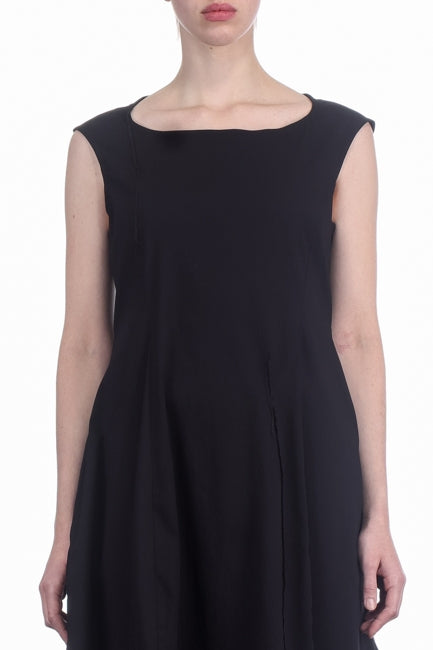 Rundholz Damen Kleid mit Ballonrock schwarz