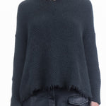 Rundholz Damen Racoon Pullover Oversized Dunkelgrün